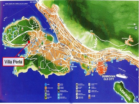 Map of Dubrovnik
